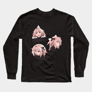 Astolfo's faces Long Sleeve T-Shirt